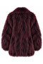 Women's Lined Soft Textured Wide Collar Faux Fur Premium Luxury Jacket - 3