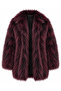 Women's Lined Soft Textured Wide Collar Faux Fur Premium Luxury Jacket - 2