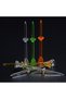 50pcs-Random colors PGM 50pcs Golf Tees Plastic Transparent 83mm Tee Random Colors TE014 - 2
