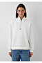 Half-Zip Sweatshirt Off-White - 4