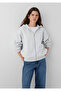 Zipped Sweatshirt Light Grey Melange - 2