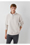 Beige Basic Sweatshirt with Half Zipper 0S10278-70144 - 2