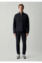 Zippered Navy Blue Thin Jacket Loose Fit / Relaxed Fit 0212079-70489 - 7