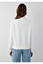 White Interlock Sweatshirt with Half Zipper 1S10572-83043 - 6