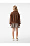 Belted Balloon Form Cotton Above-Knee Plaid Skirt - 3