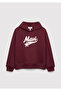 Logo Printed Hooded Claret Red Sweatshirt 7S10207-87830 - 2