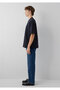 Anthracite Basic T-Shirt Oversize / Wide Cut 0613504-80022 - 4