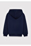 Hooded Zippered Navy Blue Sweatshirt 6S10203-84371 - 3