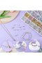 840 Pcs Spacer Beads for Jewelry Making,Rondelle Spacer Beads Rhinestone Beads for Bracelets Necklac - 5