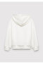 Logo Printed Hooded Ecru Sweatshirt 7S10179-70057 - 4