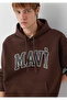 Logo Printed Hooded Brown Sweatshirt 067149-88062 - 2