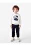 Oversize Balloon Form Sweatpants with Raised Pocket Detail
