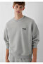 M0S10677 Jeans Printed Men's Sweatshirt Gray - 3