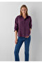 Tencel ™ ) Lyocell Blended Purple Shirt Oversize / Wide Cut 1220416-70674 - 2