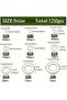 1250Pcs 1250pcs 304 Stainless Steel Flat Washers Assortment Kit (M2 M2.5 M3m4 M5 M6 M8 M10 M12) Suit - 3