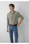 Tencel ™ ) Lyocell Blended Khaki Shirt Regular Fit / Normal Cut 0220415-71818