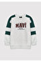 M6S10186 Logo Printed Children's Sweatshirt Gray - 2