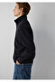 Zippered Black Sweatshirt 0S10653-900 - 2