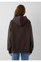 Logo Printed Hooded Brown Sweatshirt 1600361 -70222 - 5