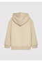 Printed Hooded Beige Sweatshirt 6S10209-70039 - 3