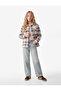 Pocketed Loose Fit Long Sleeve Plaid Lumberjack Shirt Jacket