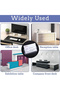 4pcs desktop acrylic business card holder, transparent plastic business card display stand, can hold - 6