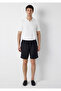 Black Linen Shorts 0410321-900 - 3