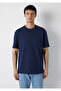 Navy Blue T-Shirt Loose Fit / Comfortable Loose Cut 0613510-70490 - 3
