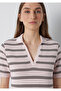 Striped Polo T-Shirt Regular Fit / Normal Cut 1614210-91585 - 6