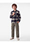 Buttoned Long Sleeve Plaid Lumberjack Shirt with Pockets - 2