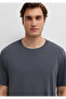 Black Gray Basic T-Shirt Regular Fit / Normal Cut 0613525-85309 - 6