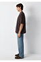 Patch Logo Embroidered Brown T-Shirt Oversize / Wide Cut 0613503-70219 - 4