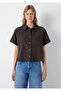 Linen Blend Brown Shirt Oversize / Wide Cut 1211540-91100 - 3
