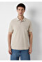 Beige Polo T-Shirt Regular Fit / Normal Cut 0613491-70319 - 4