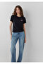 Slogan Printed Black T-Shirt Slim Fit / Narrow Cut 1614263-900 - 2