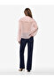 Chiffon Scarf Collar Long Sleeve Buttoned Transparent Blouse - 4