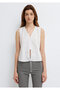 White Blouse with Lace Detail 1211645-620 - 4