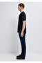 Striped Navy Blue T-Shirt Loose Fit / Relaxed Comfortable Cut 0613334-70497 - 4
