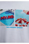 Mvjns Printed Open T-Shirt Loose Fit / Loose Comfortable Cut 0613656-70799 - 7