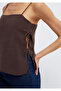 Brown Blouse with Lace Detail 1211486-87181 - 7