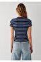 Striped T-Shirt Fitted / Bodycon Cut 1614333-84058 - 6