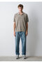 Linen Blended Brown Polo Knitwear 0710411-70352 - 3