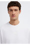 Logo Printed White T-Shirt Loose Fit / Comfortable Loose Cut 0613349-620 - 6