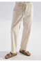 Andros Edition Ecru Linen Blended Jean Trousers 0021045-A3321 - 4