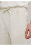 Beige Linen Trousers 0010577-70134 - 6