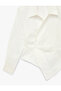 Drapeli Slim Fit Cotton Asymmetrical Double Breasted Long Sleeve Poplin Shirt - 4