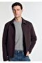 Elastic Waist Brown Jacket Regular Fit / Normal Cut 0110951-70219