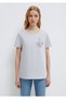 Kedi Printed Gray T-Shirt Semi Slim Fit / Semi Slim Fit 1613722-70075 - 3