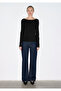 Long Sleeve Black T-Shirt Fitted / Bodycon Cut 1613855-900 - 5