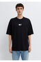 Me Printed Black T-Shirt Oversize / Wide Cut 0613377-900 - 3